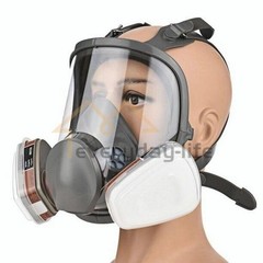 Full Face Gas Mask Painting Spraying Respirator w/Filters Set for 6800 Facepiece
