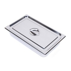 4-Pack Hotel Pans Commercial Steam Table Pan w/ Lid Stainless Steel Food Pan US