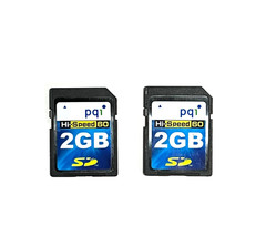 🔥🔥 2 Pack x PQ1 2GB SD CARD CLASS 2 Flash Memory Card Camera CANON D50 🔥🔥
