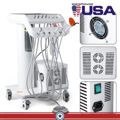 Portable Dental Mobile Delivery Unit with Air Compressor Curing Light Scaler