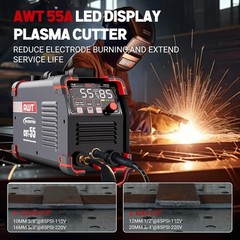 AWT 55A Plasma Cutter Non-Touch Pilot ARC HF Air Plasma Cutting Machine