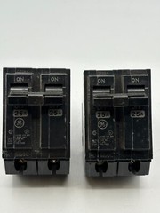 GE RT-660, 20 & 25 Amp, 2-Pole Units, Type THQB Circuit Breaker BUNDLE of 4