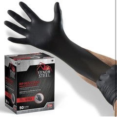 VENOM STEEL Nitrile Gloves Rip Resistant One Size Fits Most 100 CT 🇺🇸USA Ship