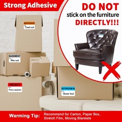 3”x2” Moving Labels for Boxes Color 3″x2″, Stickers Sheets