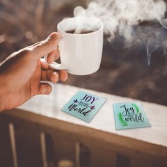 120pcs Sublimation Blank Glass Coasters 3.9 Inch Square Insulated Photo Coasters