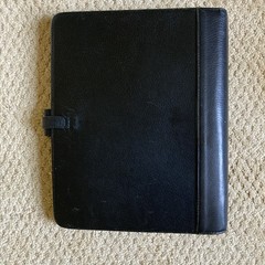 Filofax Richmond A5 Organizer Black Leather 1996 England Personal Planner Vintag