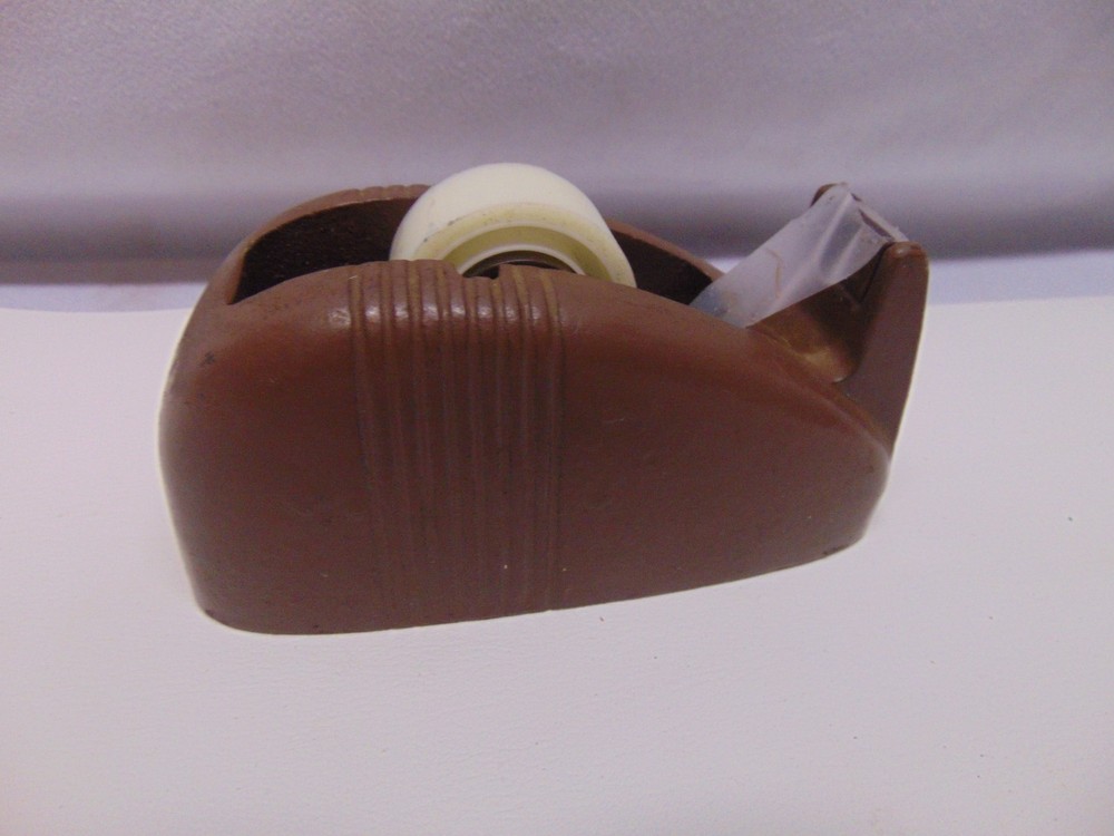 vintage Original solid metal brown manual take dispenser weighs 3 pounds 5″ x 2″