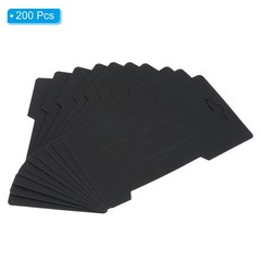 Hair Clip Display Cards, 200pcs Paper Cardboard Hair Bow Holder, Black
