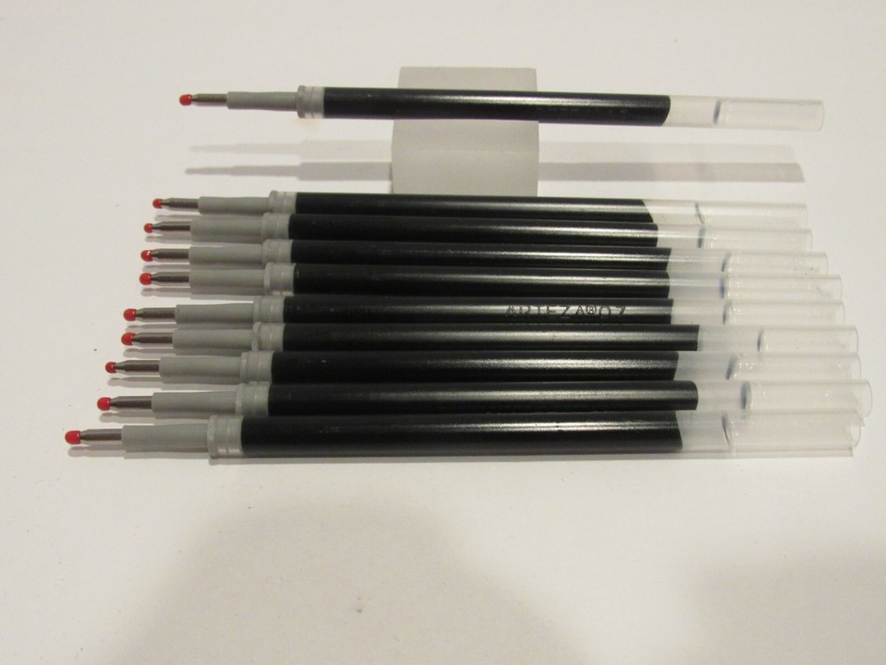 10 Replacement Refills for Pentel EnerGel 1.0mm Rollerball Gel Ink BOLD, BLACK