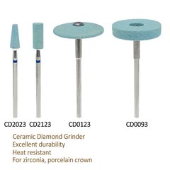 Dental Ceramic Diamond Polisher Grinder Zirconia Porcelain Polishing Pieces Burs
