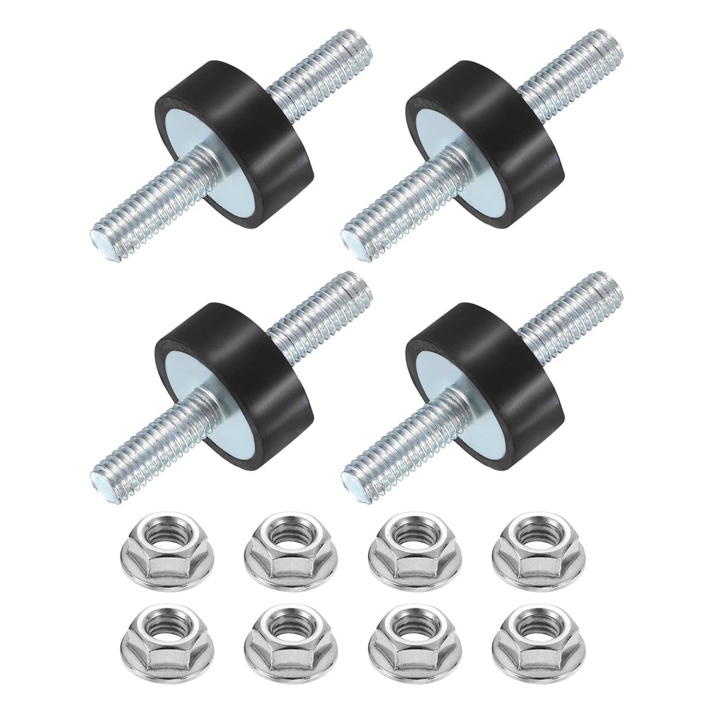 4Pcs M6 x 18mm Rubber Mounts 8 x 20mm Rubber Vibration Isolator with Nuts