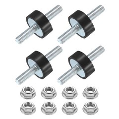 4Pcs M6 x 18mm Rubber Mounts 8 x 20mm Rubber Vibration Isolator with Nuts