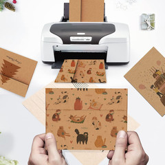 A7 Brown Kraft Envelopes Self Seal 100 Pack 120 GSM， Printable 5×7 Envelopes for