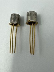 2N2222A Genuine TI TO-18 Transistor Factory Original New Old Stock X 2