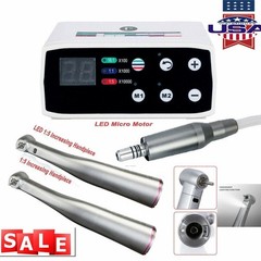 US Dental Brushless LED Electric Micro Motor 1:5 Increasing Handpiece