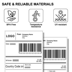 5ROLLS 62mmx100mm Shipping Label 2-3/7″x4″ Compatible Brother QL-810W DK-1202