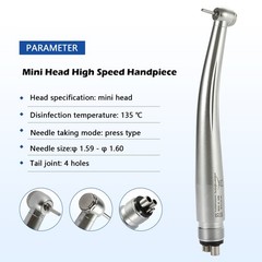 Dental High Speed Handpiece Small Mini Head Turbine 4 Hole Fit NSK