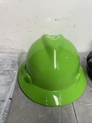 MSA V-Gard Hard Hat Fas-Trac Suspension Bright LIme Green 815570 Lot Of 15