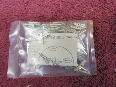 500 NOS NIP Vector Electronics T28 Silver Push in Terminal