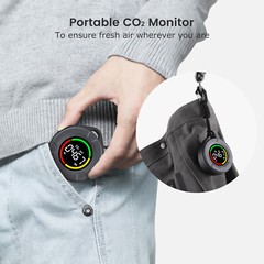 Portable CO2 Detector Mini Indoor Monitor NDIR Sensor Alarm Calibration LCD Home