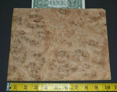 Oak Burl Raw Wood Veneer Sheet 7.5 x 10 inches 1/42nd 7685-50