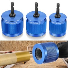 3x Copper Pipe Cleaner Drill Set 1/2″ 3/4″ 1″ Metal Tube Plumber Cleaning Tool