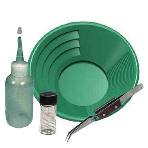 Sluice Monkey 14″ Green Gold Pan Panning Kit Gold Pan
