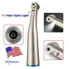 Dental 1:1 Fiber Optic LED Contra Angle Handpiece NSK STYLE YBB