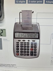 Canon P23-DH V Mini Desktop Printing Calculator and LS-100TS Handheld Calculator