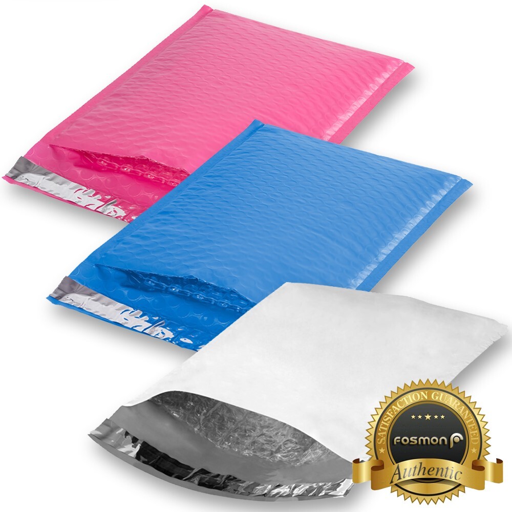10 25 50 100 6.5″ x 10″ #0 Colored Self Seal Poly Bubble Mailer Package Envelope