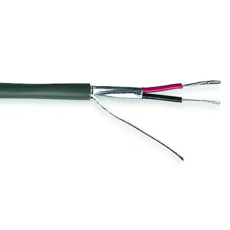 Carol C0435a.41.10 Data Cable, 2 Wire, Gray, 1000Ft
