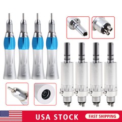 Yabang Dental Slow Low Speed Handpiece Straight Nosecone Air Motor 4Holes