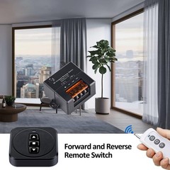 SRDKG 12v Forward Reverse Remote Control Switch,Mini Forward Reverse Switch W…