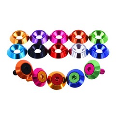 M5 M6 M8 M10 M12 Countersunk Washer – Anodised Aluminium – Screws Cup Washers