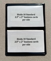 STORE SMART Folding Business Card Holders Polypropylene BLACK 2 Pack