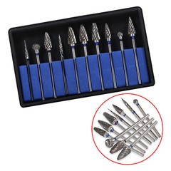 10 Pcs Dental Lab Tungsten Steel Carbide Burs Polishing Bur Drills HP 2.35mm