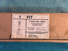 Raceway Components Inc. 2″ Fire Rated Poke-Thru Insert Set Fits 200 & 241 Head