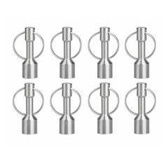 8X Magnet Keychain for Testing Gold Silver Brass Coins Jewelry Key Hanger Holder