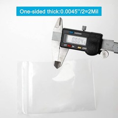 3”x 4″, 100 pcs 2 mil Clear Plastic Reclosable Zip Zipper Lock Jewelry Bags