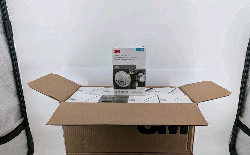 3M 8210 N95 Disposable Respirator Dust Mask | Case of 160 Masks | EXP 7/25 | New