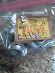 7X-Bridgeport Zinc Diecast 90-Degree Angle Connector 1″ CATALOG NO 807 FREE SHIP