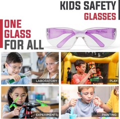 BISON LIFE Kids Safety Glasses, Bulk Kids Protective Glasses ANSI Z87.1 Safety G