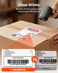 MUNBYN 4×6 Direct Thermal Printer Label, Shipping Labels Compatible with