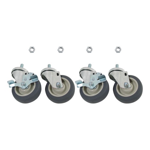 Mavrik 5/8 in Threaded Stem Caster Set with 5 in Wheels