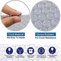 12″ Wide 350 feet Bubble Cushioning Wrap Roll Small Bubble Perforated Every 12″