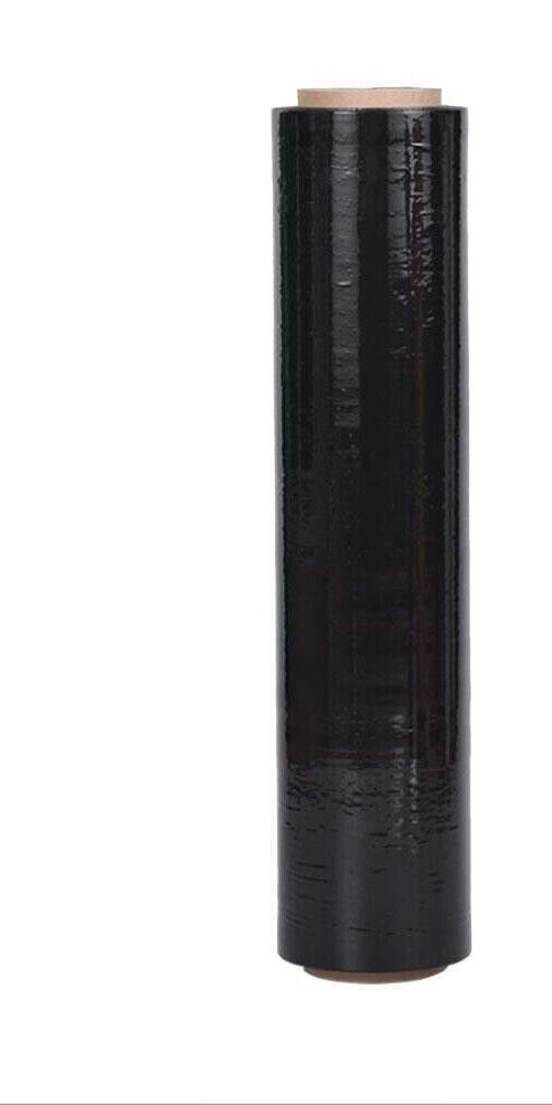 1 Roll 18″ x 1000′ Pallet Wrap Stretch Film Hand Shrink Wrap Black 1000FT NEW