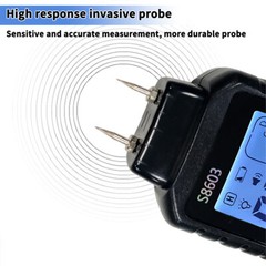 Handheld Digital LCD Wood Moisture Meter Tester for Firewood Paper Cardboard