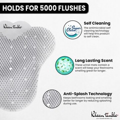 3 – 50 Scented Bathroom Urinal Screens Deodorizing Anti-Splash Fresheners Mats