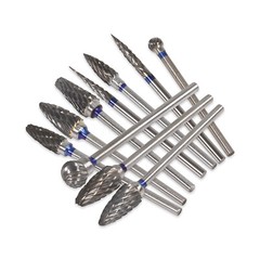 10 Pcs Dental Lab Tungsten Steel Carbide Burs Polishing Bur Drills HP 2.35mm