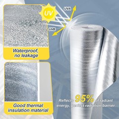 US ENERGY PRODUCTS Pro 10mm Foil with Core Foam – Radiant Barrier, 48″x25ft